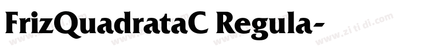FrizQuadrataC Regula字体转换